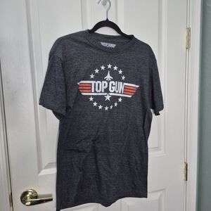Top Gun Men's Charcoal Graphic Tee